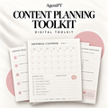 AgentPT Content Planning Toolkit - illustrated digital toolkit cover