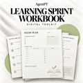 AgentPT Learning Sprint Workbook - illustrated digital toolkit cover