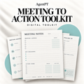 AgentPT Meeting to Action Toolkit - illustrated digital toolkit cover